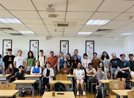 CET Beijing students in a classroom together
