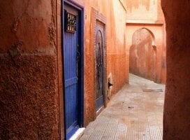 Old medina in Marrakesh, Morocco.