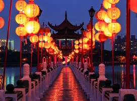 Spring and Autumn Pavilions Lotus Pond Kahosiung Taipei 