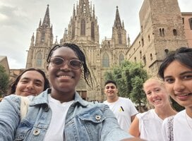 Our June cohort at the Barcelona Cathedral! 