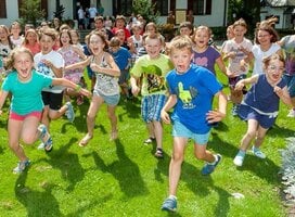 The enthusiastic students at the English language camp!