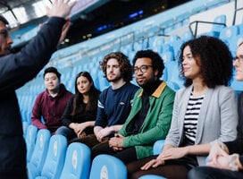 Students at Man City Sports Business School