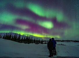 Aurora on the tundra