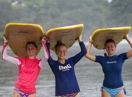Rustic Pathways surfing in Costa Rica