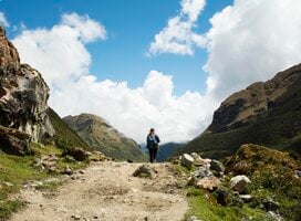 Trekking in the Andes