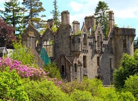 Dunans hunting lodge and "castle"