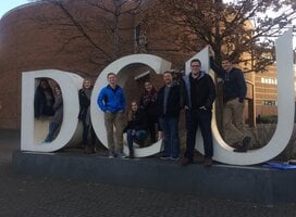 A group of IES Abroad Dublin City University students