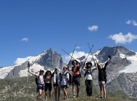 Trekking through the French Alps