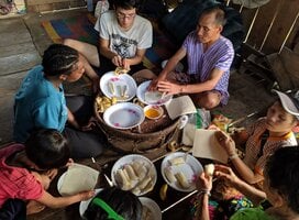 Preparing dinner in Thailand