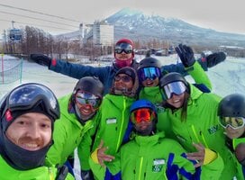 Ski instructors in Niseko, Japan