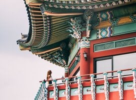 Ornate temple in South Korea
