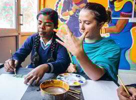 Childcare volunteer in India with IVHQ