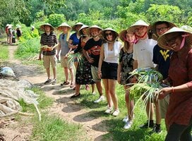 teachers pose for a photo in vietnam