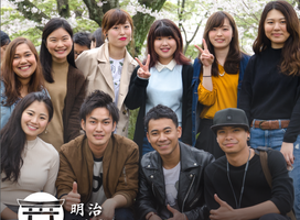 Hanami Festivities with our Meiji Students