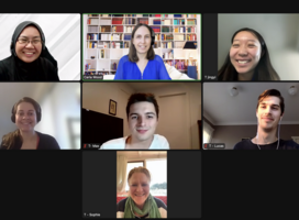 Happy CELTA graduates on their final day.