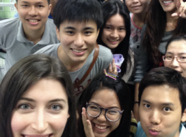 TEFL teacher with students